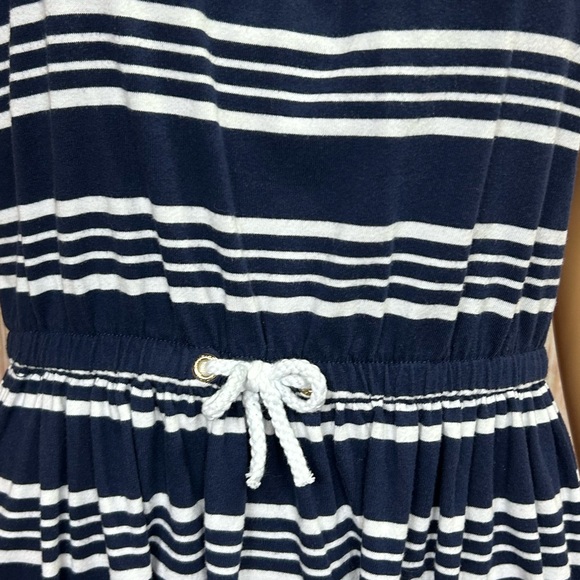Nautica Girls Striped Jersey Blouson Dress - Picture 4 of 10